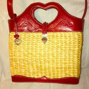 BRIGHTON weave/straw tote purse